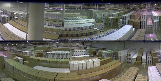 Монтаж камер видеонаблюдения на складе